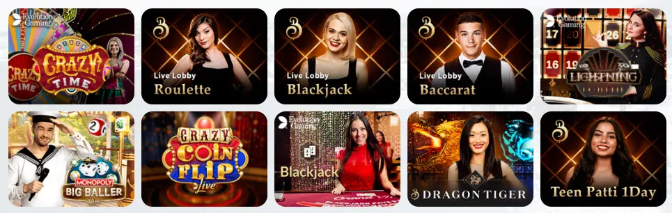 9winz Casino Live Casino Games