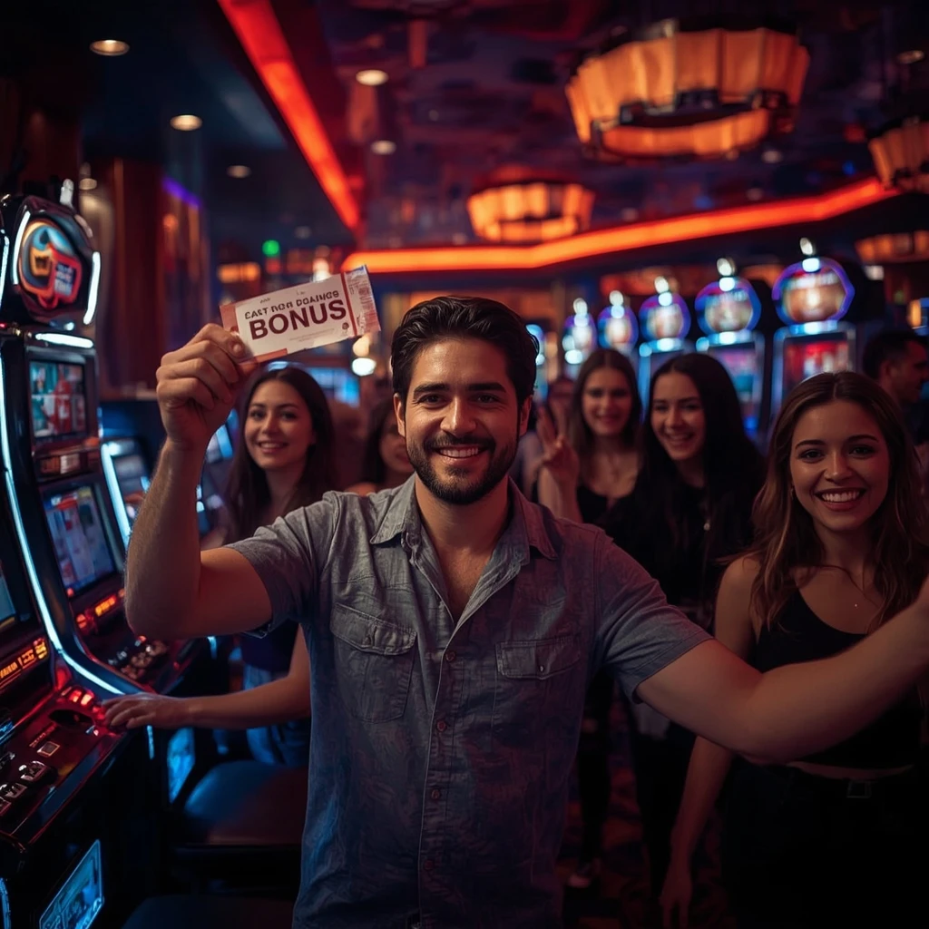 a person with a casino bonus 9winz Casino