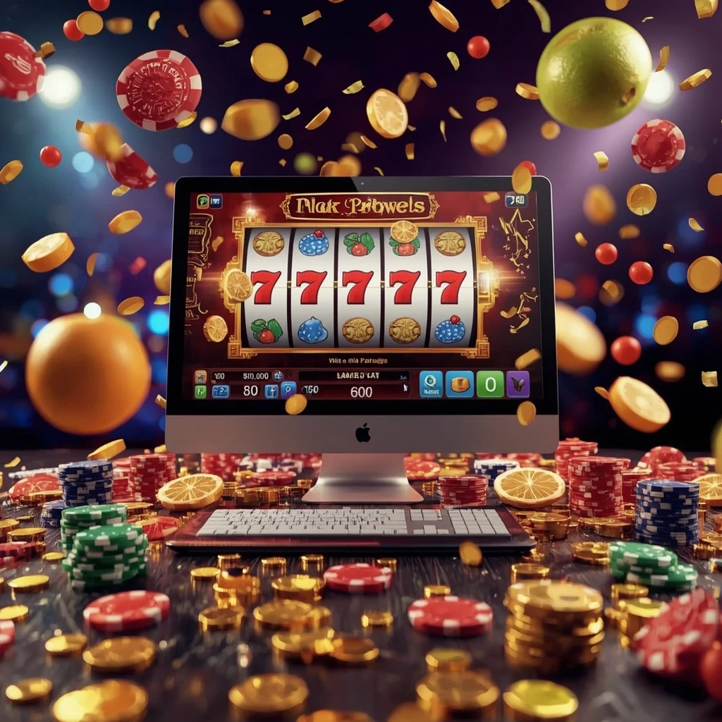 slot machines on the monitor 9WINZ CASINO