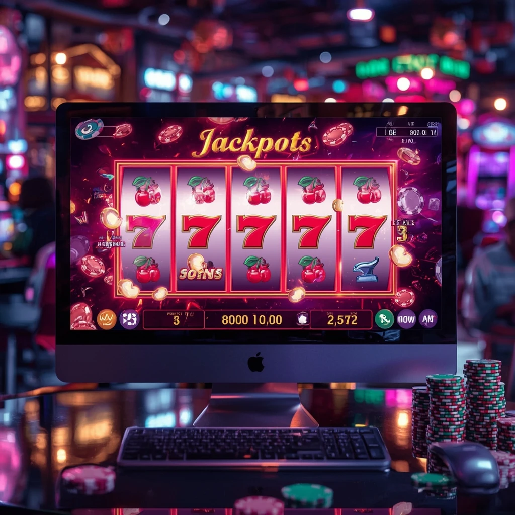 9winz Casino slots on monitor